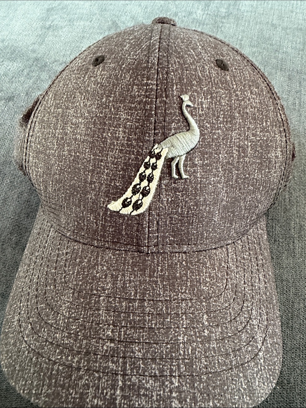 adidas Grey Heathered Peahen Embroidered Baseball Hat - Picture 6 of 7